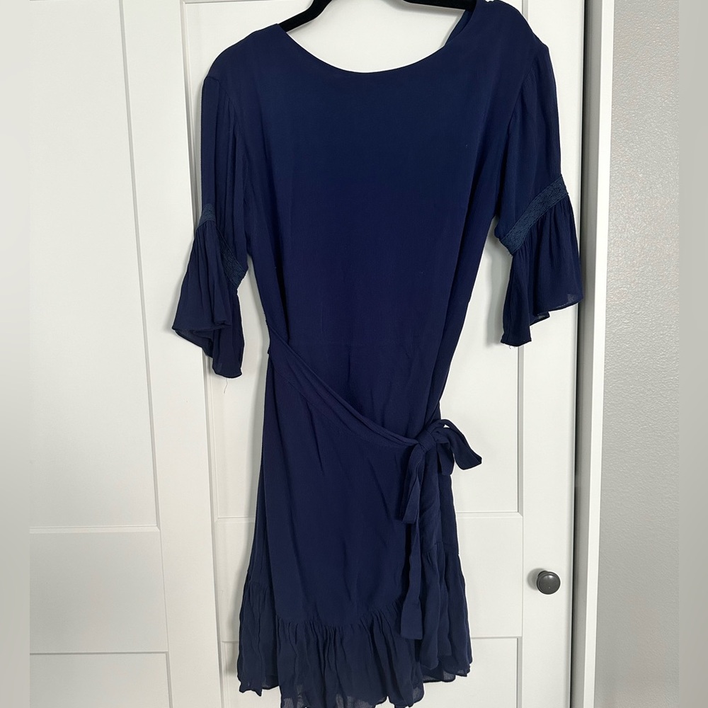 Wrap Rebecca Minkoff dress. Beautiful detailing